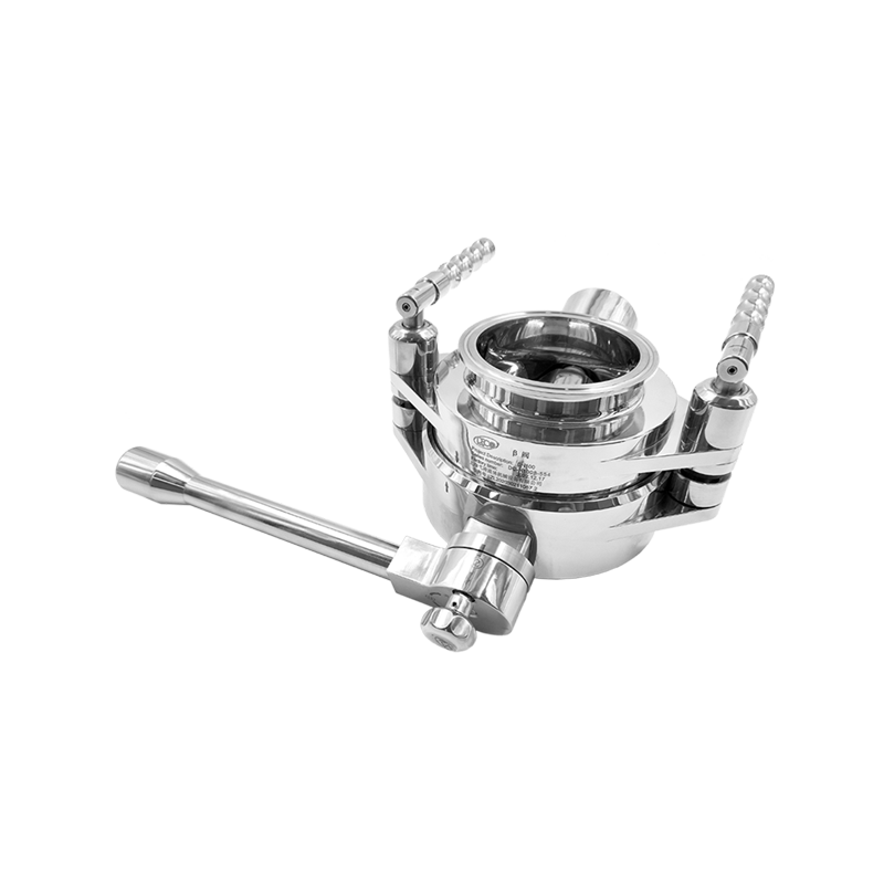 Aseptický dělený klapkový ventil